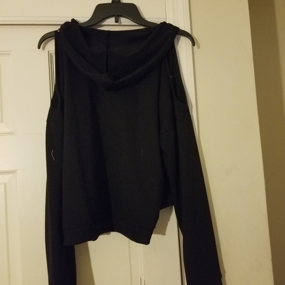 "Blessed" Black off the shoulder sweater - Picture 2 of 3